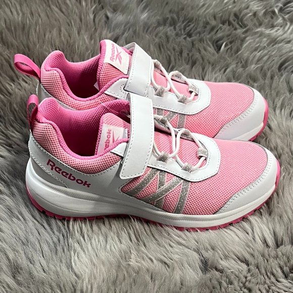 Reebok | Girl's Road Supreme ALT Running Shoe | Pink & White | Size 13 - Picture 2 of 5